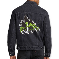 Green Monster Hand Men Denim Jacket | Artistshot