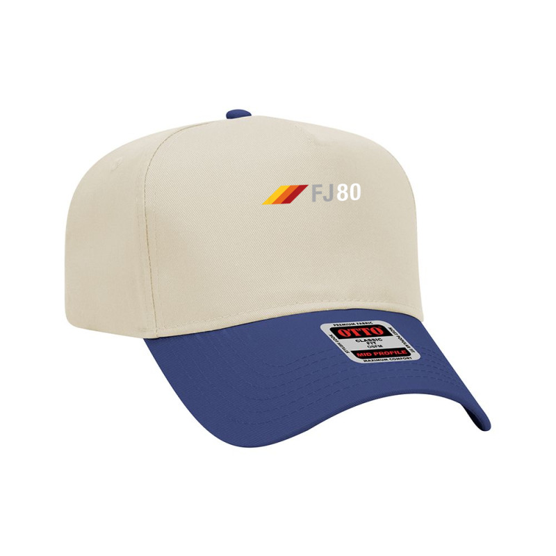 Fj80 Overland Suv 3 Stripes Vintage Racing 80 Series T Shirt Adjustable Baseball Cap by cm-arts | Artistshot