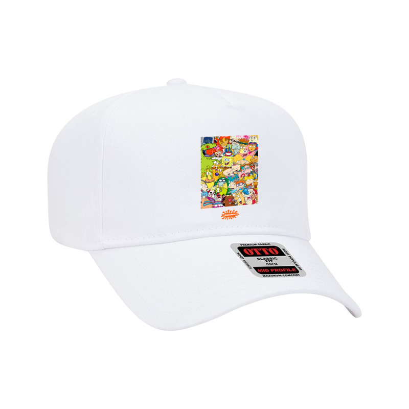 Group Shot Center Square All 90s Characters Adjustable Baseball Cap by buiduchai | Artistshot