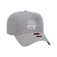 January February Kentucky April March Basketball Madness Fan Adjustable Baseball Cap | Artistshot