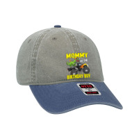 Mommy Of The Birthday Boy Dinosaurs T Rex Monster Truck Characters Car Dyed Cap | Artistshot