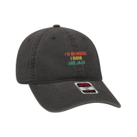 Im Bilingual I Haha And Jaja Funny Spanish Spanglish Teacher T Shirt Dyed Cap | Artistshot