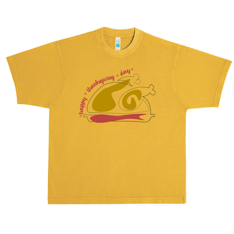 Thanksgiving Turkey Thanksgiving Turkey Lettering Happy Thanksgiving D Urban Heavy T-shirt | Artistshot