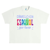 Dimelo En Espanol Bilingual Spanish Teacher Urban Heavy T-shirt | Artistshot