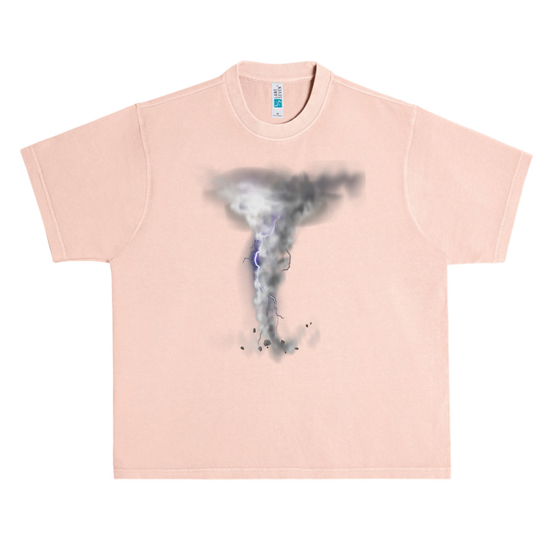 Tornado Hurricane Lightning Bolt Storm   Cloud Strikes Sky T Shirt Urban Heavy T-shirt by montistd | Artistshot