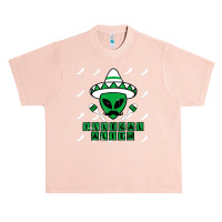 Martian Illegal Alien Mexican Area 51 Halloween Urban Heavy T-shirt | Artistshot