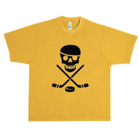 Cool Ice Pirate Hockey Products White On Black Sticker Urban Heavy T-shirt | Artistshot