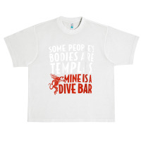 Womens Some People's Bodies Are Temples Mine Is A Dive Bar V Neck T Sh Urban Heavy T-shirt | Artistshot