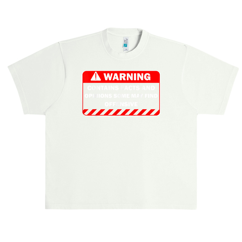 Warning Contains Facts May Find Offensive Humor T Shirt Urban Heavy T-shirt | Artistshot