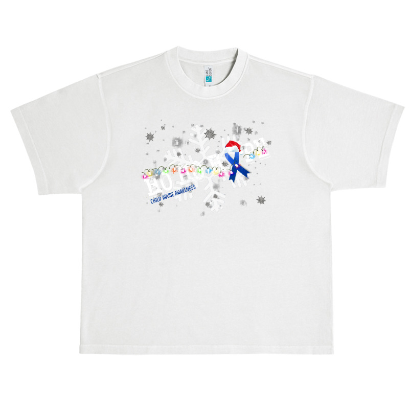 Child Abuse Fighter Child Abuse Awareness - Ho Ho Hope Cure Christmas Urban Heavy T-shirt | Artistshot