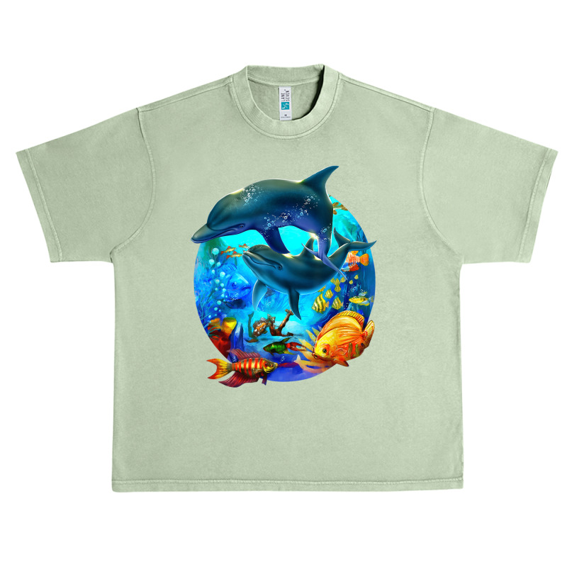 Dolphin Sea Life Save The Ocean Marine Biology Aquarium Urban Heavy T-shirt | Artistshot