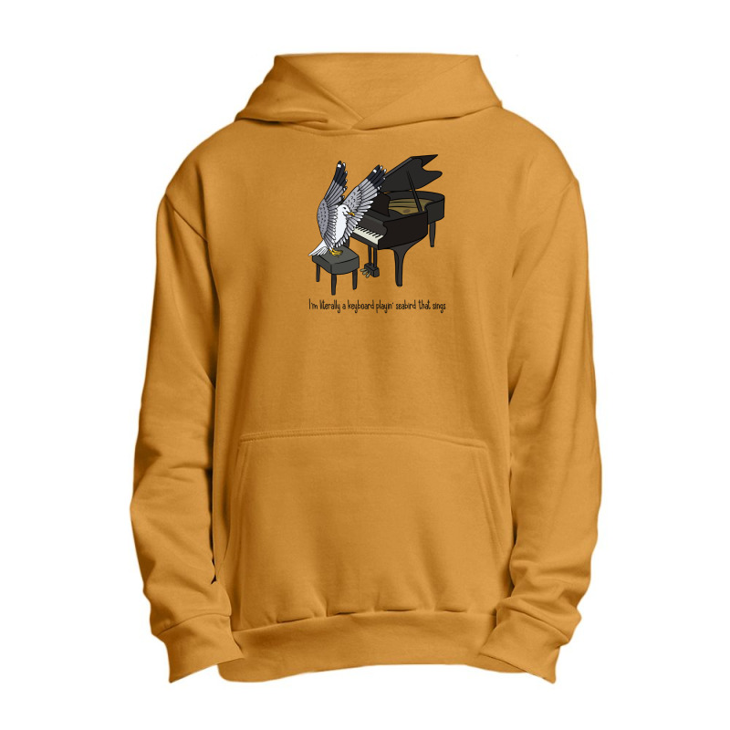 Keyboard Playing Seabird That Sings Urban Pullover Hoodie by DonnieCarlson | Artistshot