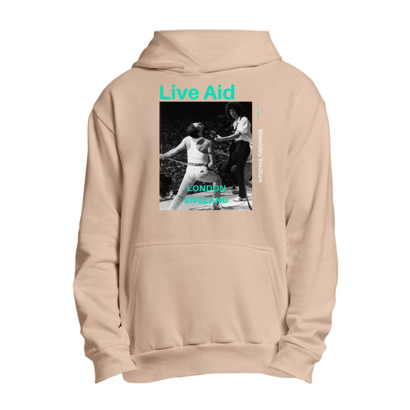 Live Aid At Wembley Urban Pullover Hoodie by LaDonnaOesterle | Artistshot