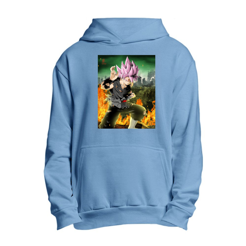 Black Goku Super Saiyan Rosé Dragonball Super.png Urban Pullover Hoodie by ardylanda | Artistshot