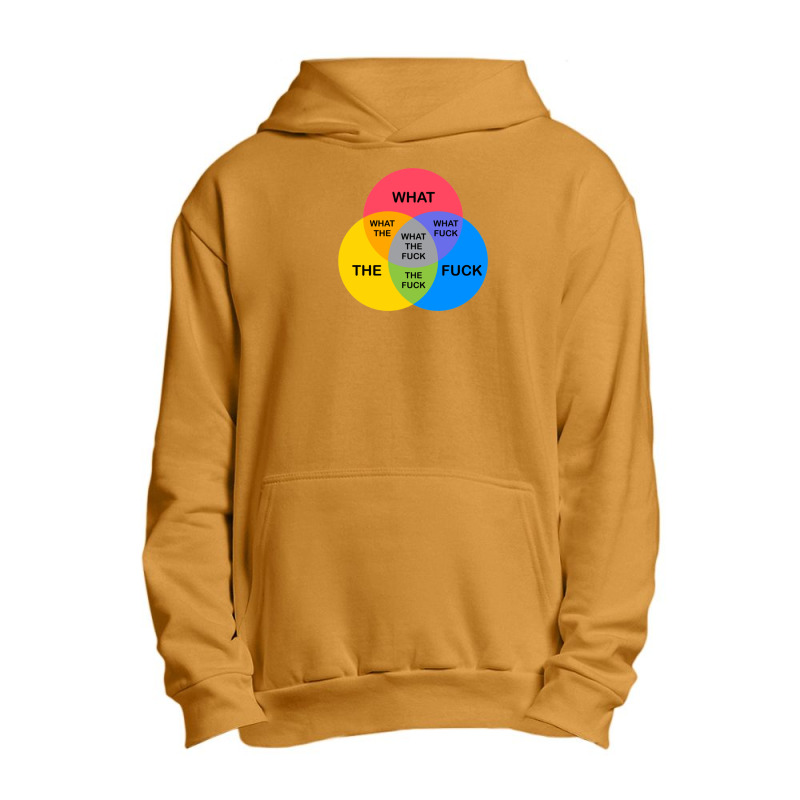 Venn Diagram What The Fuck Urban Pullover Hoodie | Artistshot