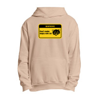 Warning Don't Make Angry Cute Cat Funny Urban Pullover Hoodie | Artistshot