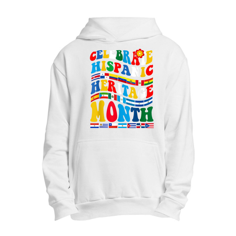 National Hispanic Heritage Month Celebration Latin Flags Urban Pullover Hoodie by JENNYKISS | Artistshot