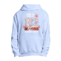 82 & Fabulous I Black Peach Party Group Candid Photo Outfit Urban Pullover Hoodie | Artistshot