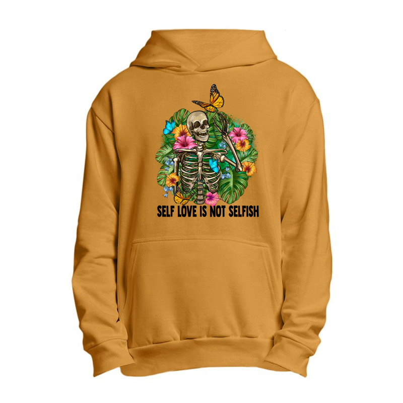 Self Love Is Not Selfısh Skeleton Urban Pullover Hoodie by BarkalooDesign | Artistshot