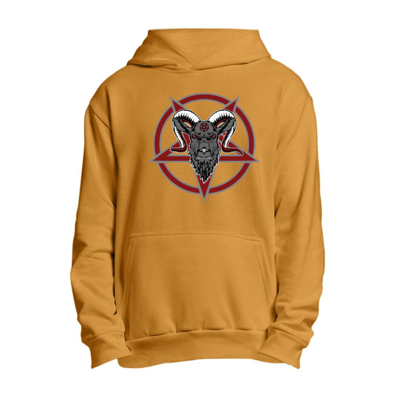 Pentagram Goat Dark Ground Urban Pullover Hoodie by SEANMCDONOUGH | Artistshot