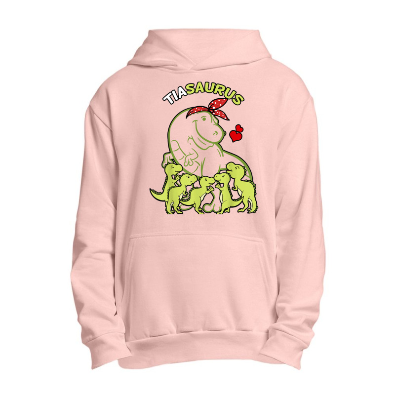 Tiasaurus Tia 5 Kids Dinosaur Aunt Auntie Tita T Shirt Urban Pullover Hoodie | Artistshot