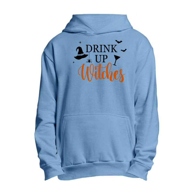 Drink Up Witches Funny Halloween Novelty Fall Holiday Item Long Sleeve Urban Pullover Hoodie by cm-arts | Artistshot