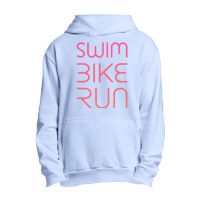 Swim Bike Run, Triathlon Cool Design Urban Pullover Hoodie | Artistshot