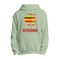 Womens Catalonia Retro Vintage Watercolors Sport Catalan Flag V Neck T Urban Pullover Hoodie | Artistshot