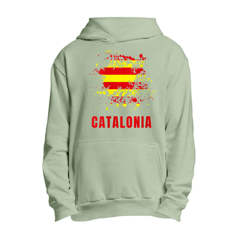 Womens Catalonia Retro Vintage Watercolors Sport Catalan Flag V Neck T Urban Pullover Hoodie by cm-arts | Artistshot