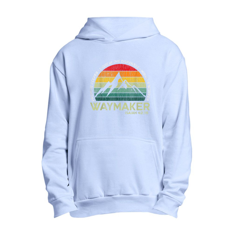 Vintage Waymaker Promise Keeper Miracle Worker Urban Pullover Hoodie by Christine R Cross | Artistshot