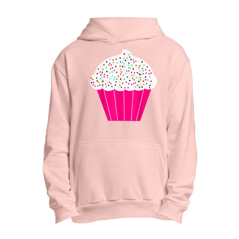 Cupcake Fun Food Costume T Shirt White Frosting Sprinkles Urban Pullover Hoodie | Artistshot