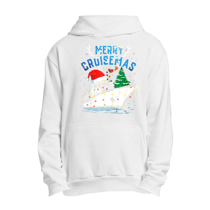 Merry Cruisemas Family Cruise Christmas 2022 Funny Boat Trip Pullover Urban Pullover Hoodie | Artistshot