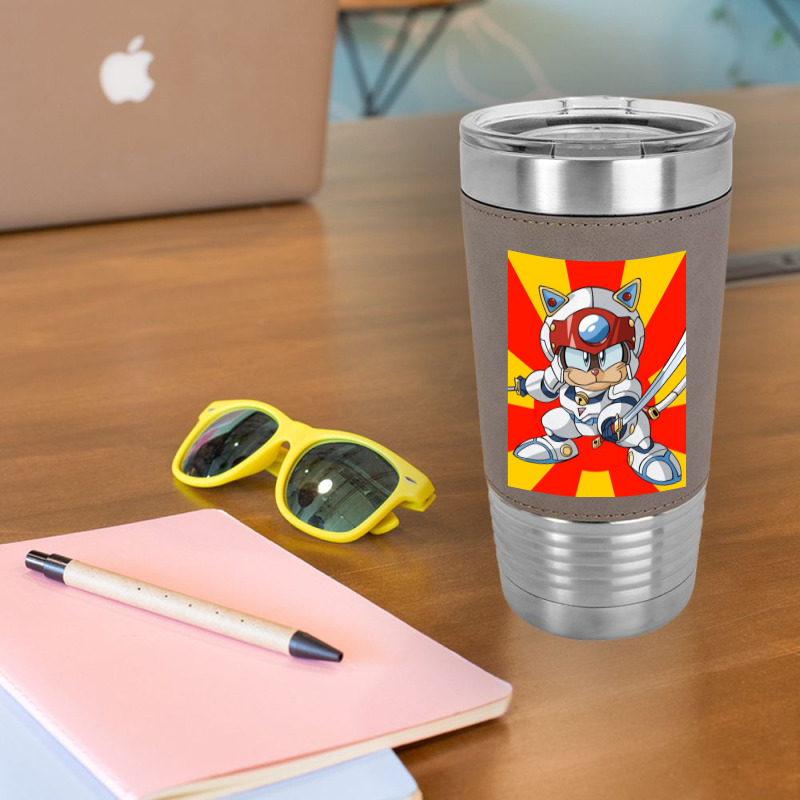 Samurai Pizza Cats Anime Gift Leatherette Tumbler | Artistshot