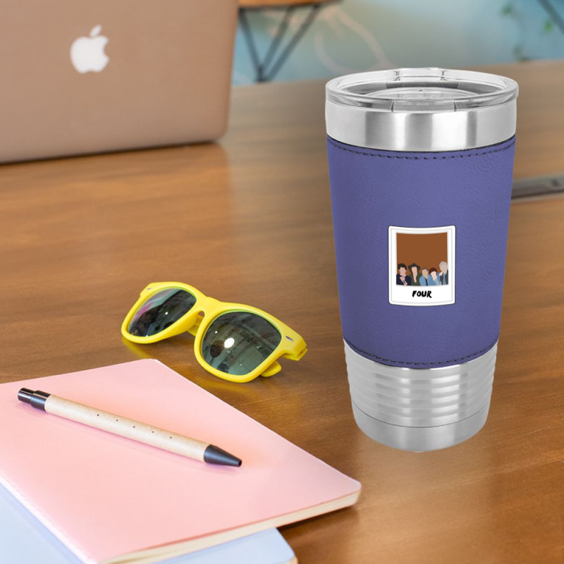 One Direction Four Album Art Leatherette Tumbler | Artistshot