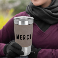 Noun Merci Thank You Translation Leatherette Tumbler | Artistshot