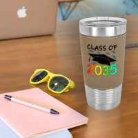 Graduation Class Of 2035 Hand Prints Space Pre-k -12th Grade Leatherette Tumbler | Artistshot