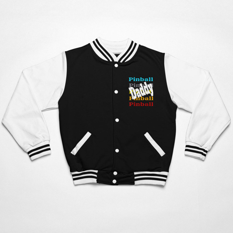 Pinball Daddy Retro Video Game Arcade Player Winner Wizard Bomber Jacket by Fashzilla | Artistshot