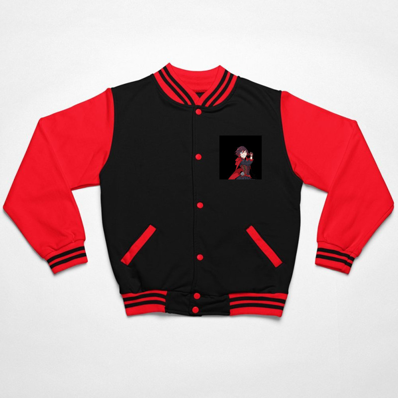 Rwby - Ruby Rose Chiffon Top Bomber Jacket | Artistshot