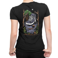 One Shoes In Basket Ladies Fitted T-shirt | Artistshot