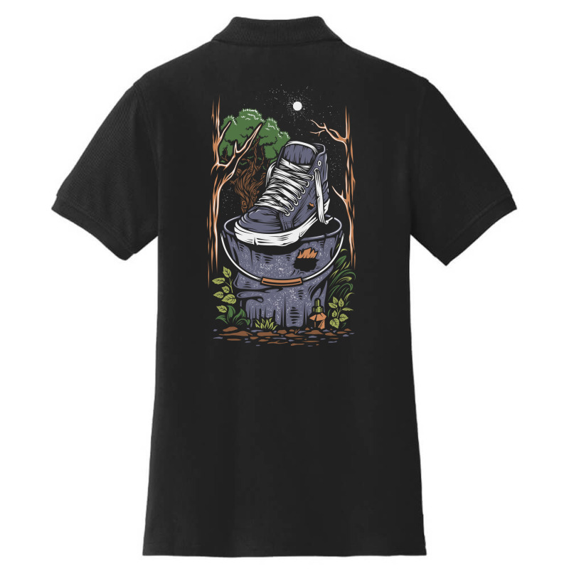 One Shoes In Basket Ladies Polo Shirt by Heri Iye | Artistshot