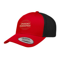 Funny Emergency Management Job Occupation Retro Trucker Cap | Artistshot