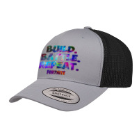 Build Battle Repeat Galaxy Nebula Retro Trucker Cap | Artistshot