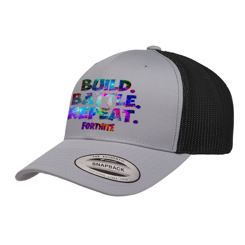 Build Battle Repeat Galaxy Nebula Retro Trucker Cap | Artistshot