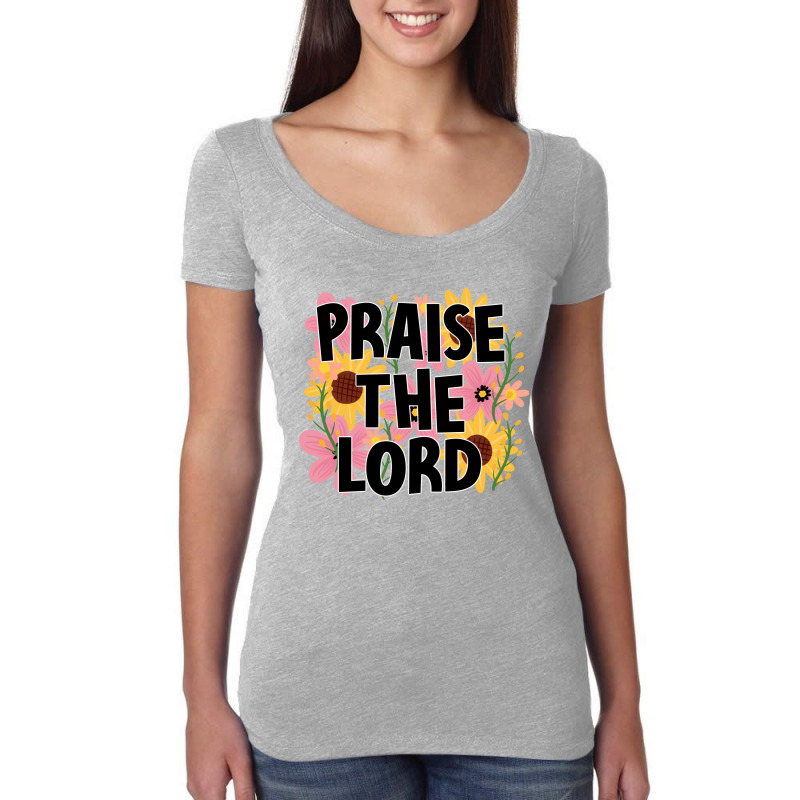 Praise The Lord Women's Triblend Scoop T-shirt by Oma's Magic World | Artistshot