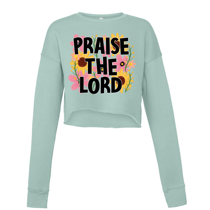 Praise The Lord Cropped Sweater by Oma's Magic World | Artistshot