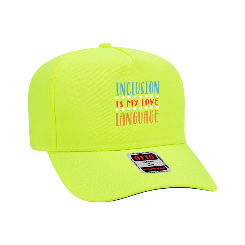 Sped Inclusion Is My Love Language Special Education Teacher Adjustable Baseball Cap by cm-arts | Artistshot