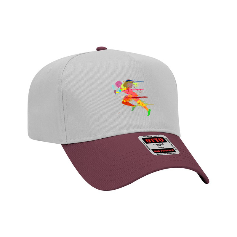 Sprinter Track And Field Runner Running Marathon Gift Idea Premium Adjustable Baseball Cap by cm-arts | Artistshot