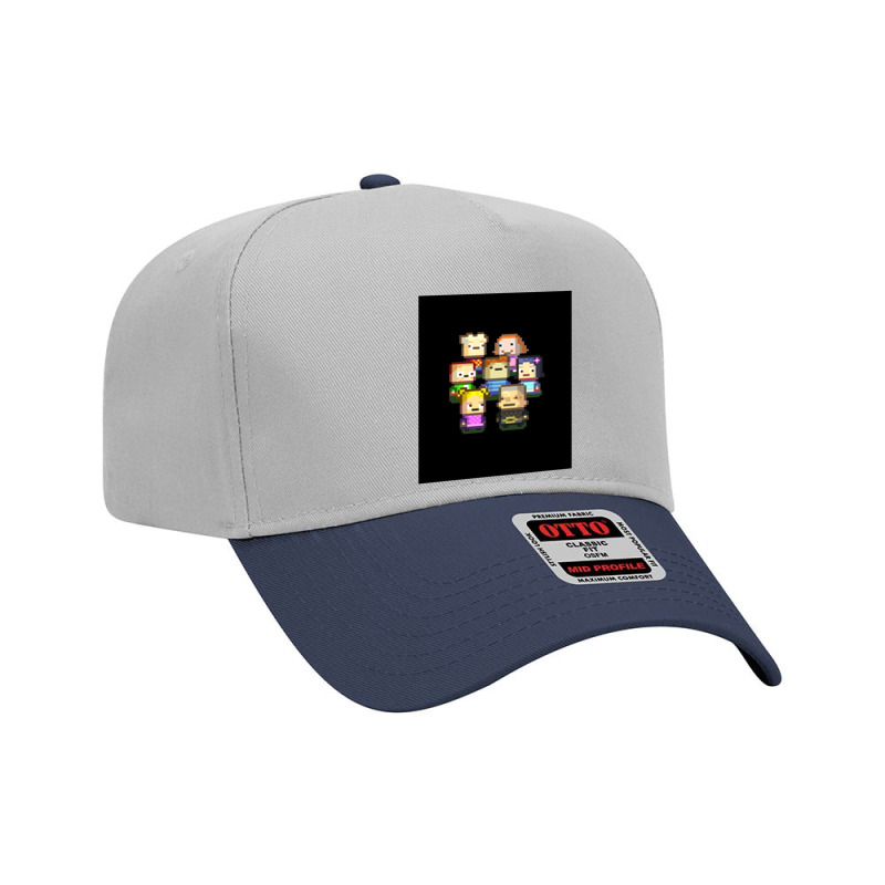 Graphic Kindergarten Game Characters Art Png Adjustable Baseball Cap by cm-arts | Artistshot