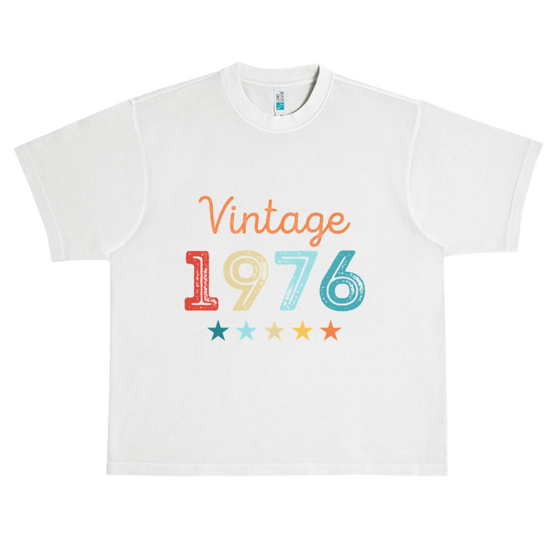 Vintage 1976 50th Birthday Retro Gift 50 Year Old Urban Heavy T-shirt | Artistshot