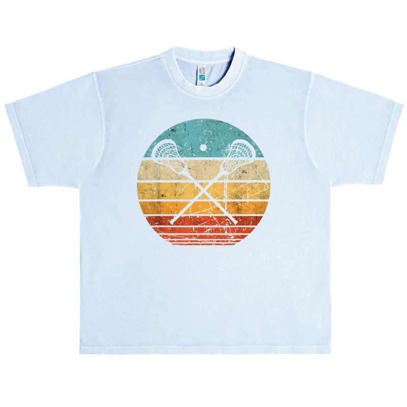 Lacrosse Vintage Retro Lacrosse Stick Sun Gift Urban Heavy T-shirt | Artistshot